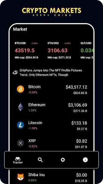 Play Crypto Tracker : Bitcoin , ETH as an online game Crypto Tracker : Bitcoin , ETH with UptoPlay