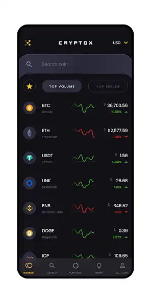 Play Cryptox: Flutter Template as an online game Cryptox: Flutter Template with UptoPlay
