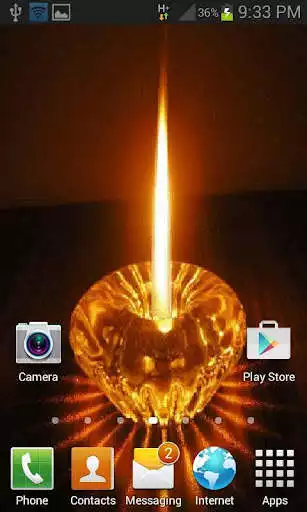 Play Crystal Candle Light LWP as an online game Crystal Candle Light LWP with UptoPlay