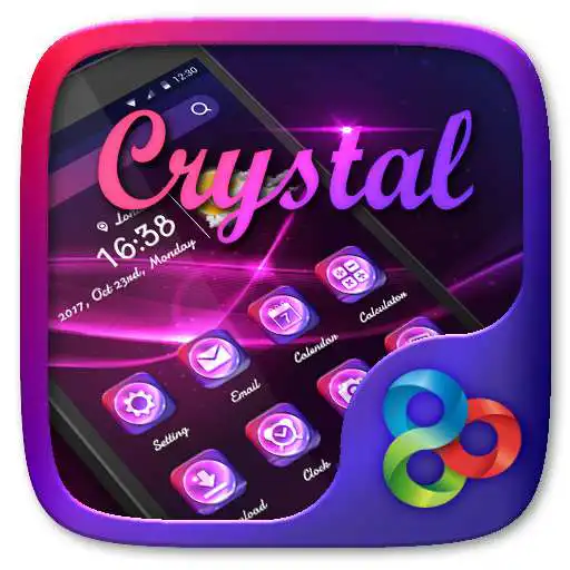 Free play online Crystal GO Launcher Theme APK