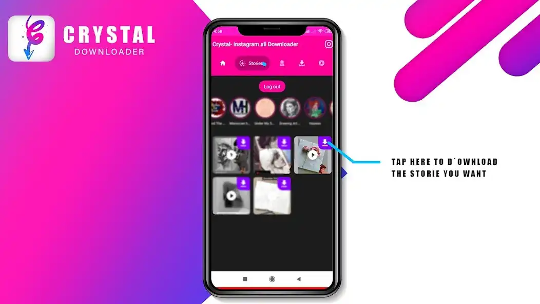 Play Crystal- instagram Downloader as an online game Crystal- instagram Downloader with UptoPlay