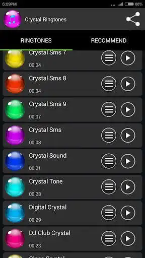 Play Crystal Ringtones as an online game Crystal Ringtones with UptoPlay