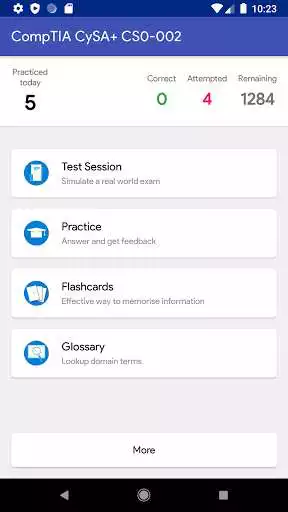 Play APK CSA+ - CompTIA Cybersecurity Analyst. Exam CS0-002  and enjoy CSA+ - CompTIA Cybersecurity Analyst. Exam CS0-002 using 