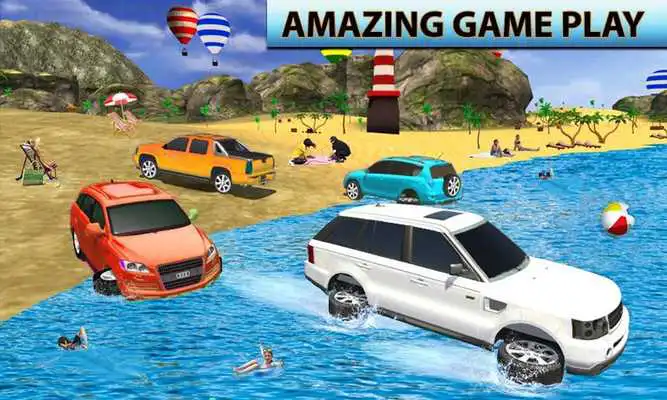 Play CS Jeep Water Surfing : Floating Game