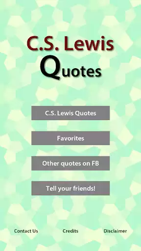 Play C.S. Lewis Quotes  and enjoy C.S. Lewis Quotes with UptoPlay