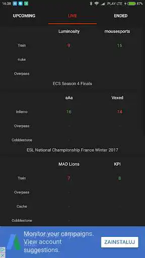 Play APK CS Live - live matches and results  and enjoy CS Live - live matches and results with UptoPlay com.swansoft.cslive.cslive