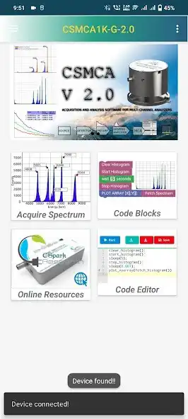 Play CSpark- Multi Channel Analyzer as an online game CSpark- Multi Channel Analyzer with UptoPlay