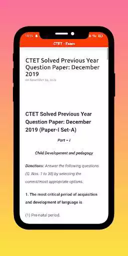 Play C TET EXAM as an online game C TET EXAM with UptoPlay