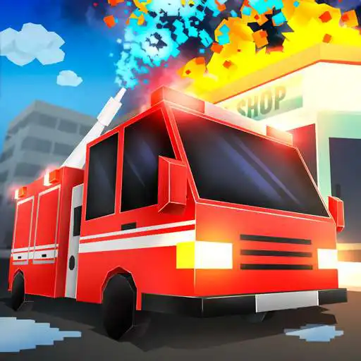 Play Cube Fire Truck: Firefighter APK
