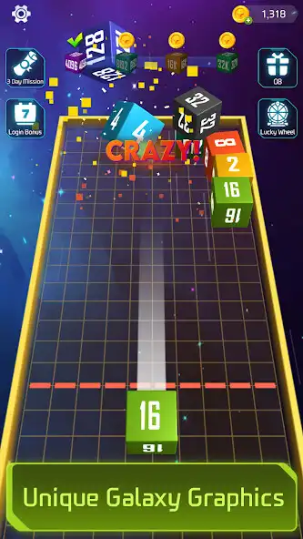 Play Cube Galaxy: Shooting2048 as an online game Cube Galaxy: Shooting2048 with UptoPlay