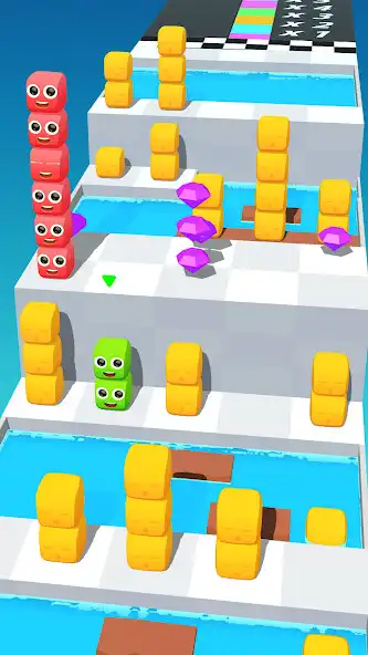 Play Cube Hop Race as an online game Cube Hop Race with UptoPlay