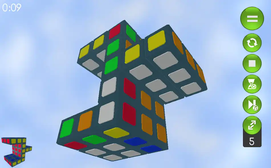 Play CubeIt! 3D Rubik Cube Puzzle as an online game CubeIt! 3D Rubik Cube Puzzle with UptoPlay