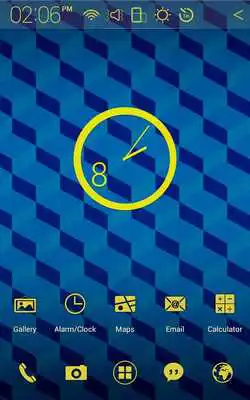 Play Cube Pattern Atom theme