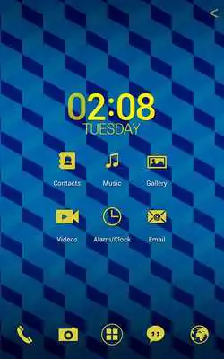 Play Cube Pattern Atom theme