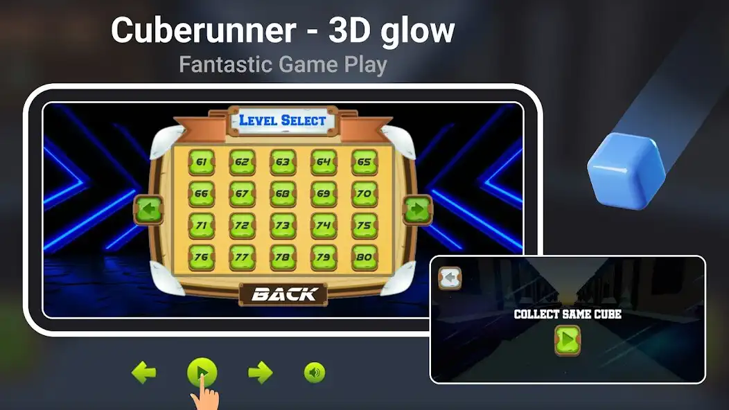 Play Cube Runner 3D Glow  and enjoy Cube Runner 3D Glow with UptoPlay