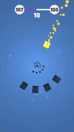 Play Cube Spin - Dodge Cubes! as an online game Cube Spin - Dodge Cubes! with UptoPlay