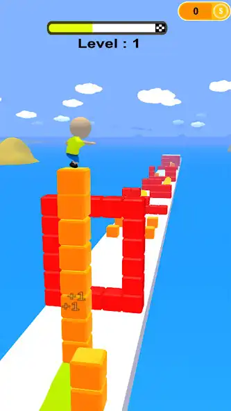 Play Cubes Tower Run - Cube Runner as an online game Cubes Tower Run - Cube Runner with UptoPlay