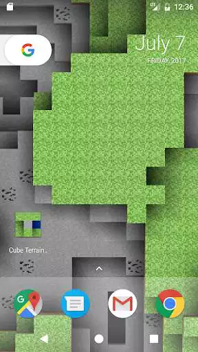 Play Cube Terrain 3D Holographic Live Wallpaper