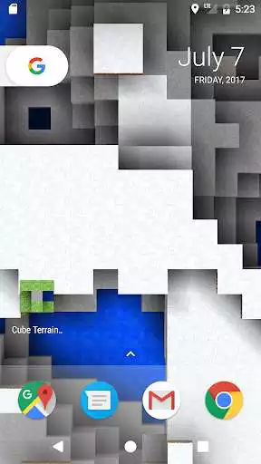 Play Cube Terrain 3D Holographic Live Wallpaper