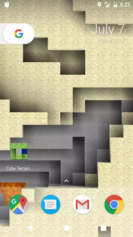 Play Cube Terrain 3D Holographic Live Wallpaper