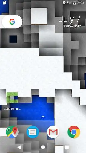 Play Cube Terrain 3D Live Wallpaper as an online game Cube Terrain 3D Live Wallpaper with UptoPlay