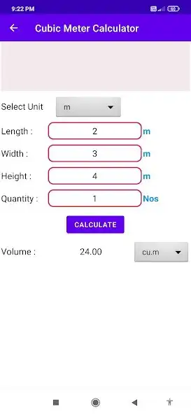 Play Cubic Meter Calculator  and enjoy Cubic Meter Calculator with UptoPlay