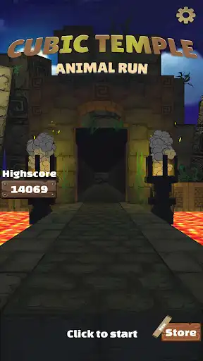 Play Cubic Temple: Animal Run  and enjoy Cubic Temple: Animal Run with UptoPlay
