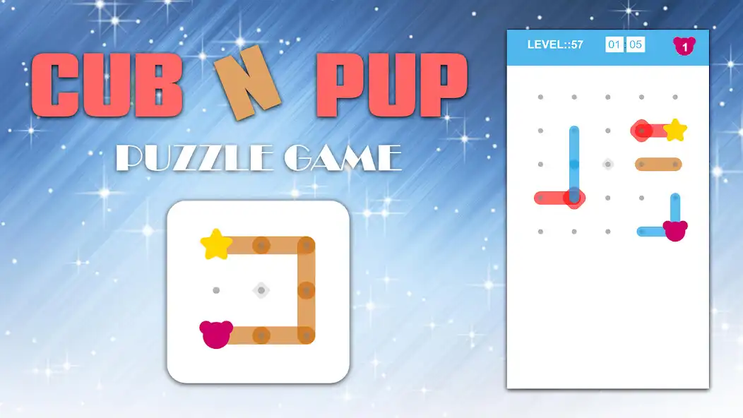 Play Cub N Pup : Challenging puzzle game  and enjoy Cub N Pup : Challenging puzzle game with UptoPlay