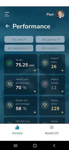 Play CueStats as an online game CueStats with UptoPlay