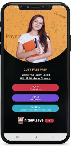 Play CUET Exam Prep Hitbullseye as an online game CUET Exam Prep Hitbullseye with UptoPlay