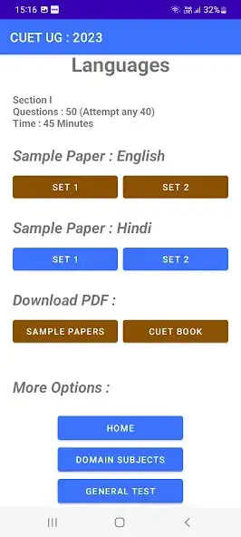Play CUET (UG) Sample Paper 2023 as an online game CUET (UG) Sample Paper 2023 with UptoPlay
