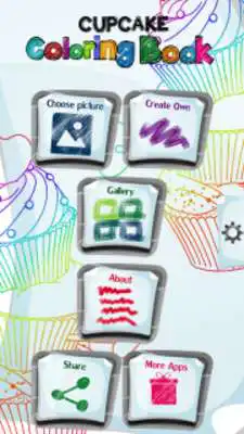 Play Cupcake Coloring Book  and enjoy Cupcake Coloring Book with UptoPlay