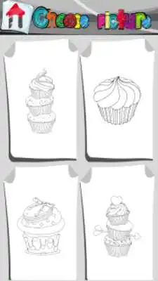 Play Cupcake Coloring Book as an online game Cupcake Coloring Book with UptoPlay
