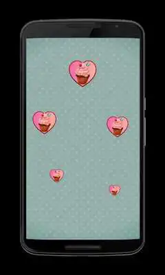 Play Cupcake Hearts Wallpaper