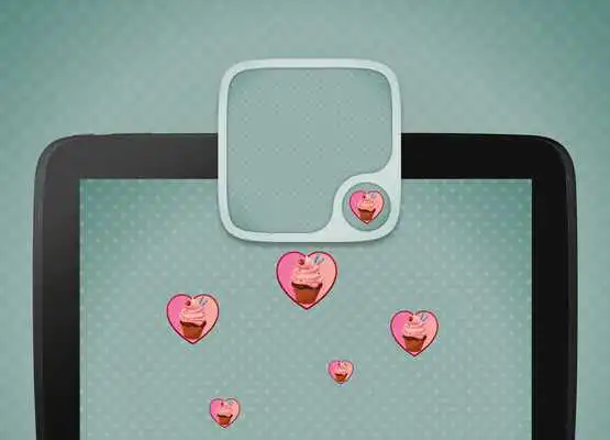 Play Cupcake Hearts Wallpaper