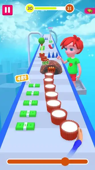 Play Cupcake Stack 3D: Cupcake Game as an online game Cupcake Stack 3D: Cupcake Game with UptoPlay