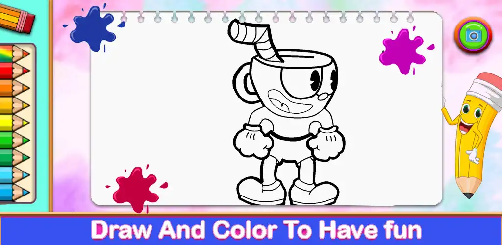 Play Cup Coloring Head as an online game Cup Coloring Head with UptoPlay