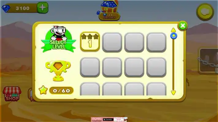 Play cuphead Mysterious Castle fun World Mugman