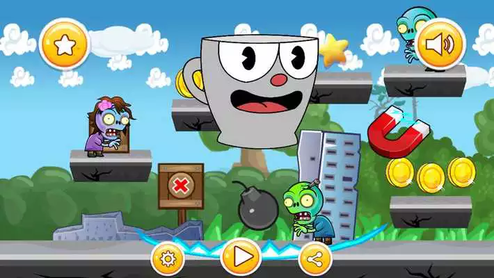 Play Cup Head zombies attack Play Cup Head zombies attack