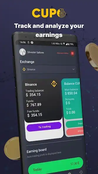 Play CUPO: Automatic crypto trading  and enjoy CUPO: Automatic crypto trading with UptoPlay