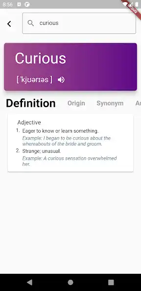 Play Curious: English Dictionary as an online game online Curious: English Dictionary with UptoPlay Play Curious: English Dictionary as an online game Curious: English Dictionary with UptoPlay