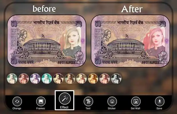 Play Currency Photo Frames