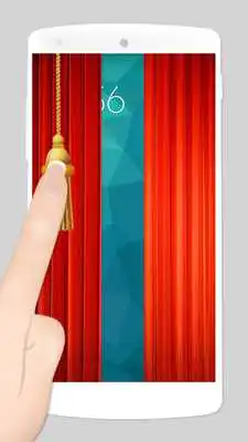 Play curtain fake lock screen