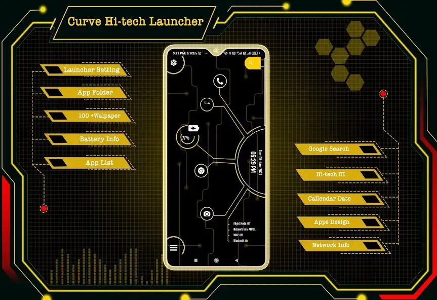 Play Curve Hitech launcher -Applock  and enjoy Curve Hitech launcher -Applock with UptoPlay