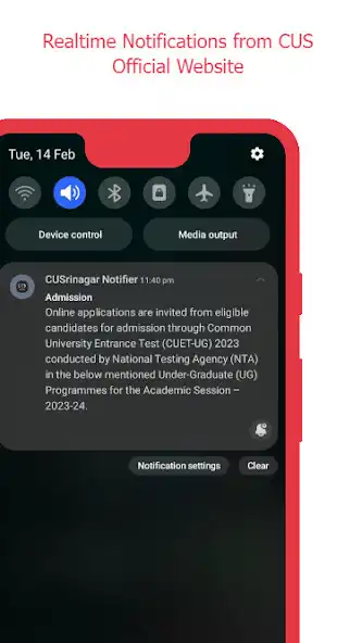 Play CUSrinagar Notifier - CUS  and enjoy CUSrinagar Notifier - CUS with UptoPlay