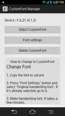 Play CustomFont Manager