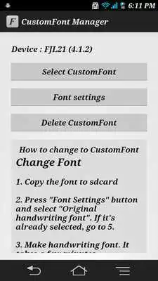 Play CustomFont Manager