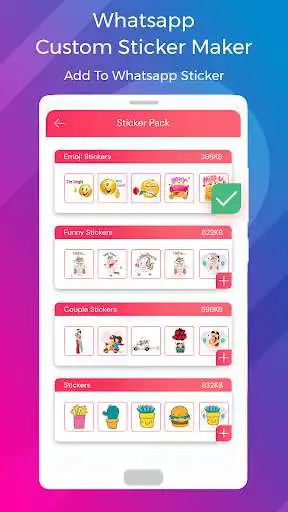 Play Custom stickers Maker for WhatsApp as an online game Custom stickers Maker for WhatsApp with UptoPlay