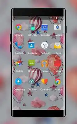 Play Cute air balloon Theme for Intex Aqua Y2