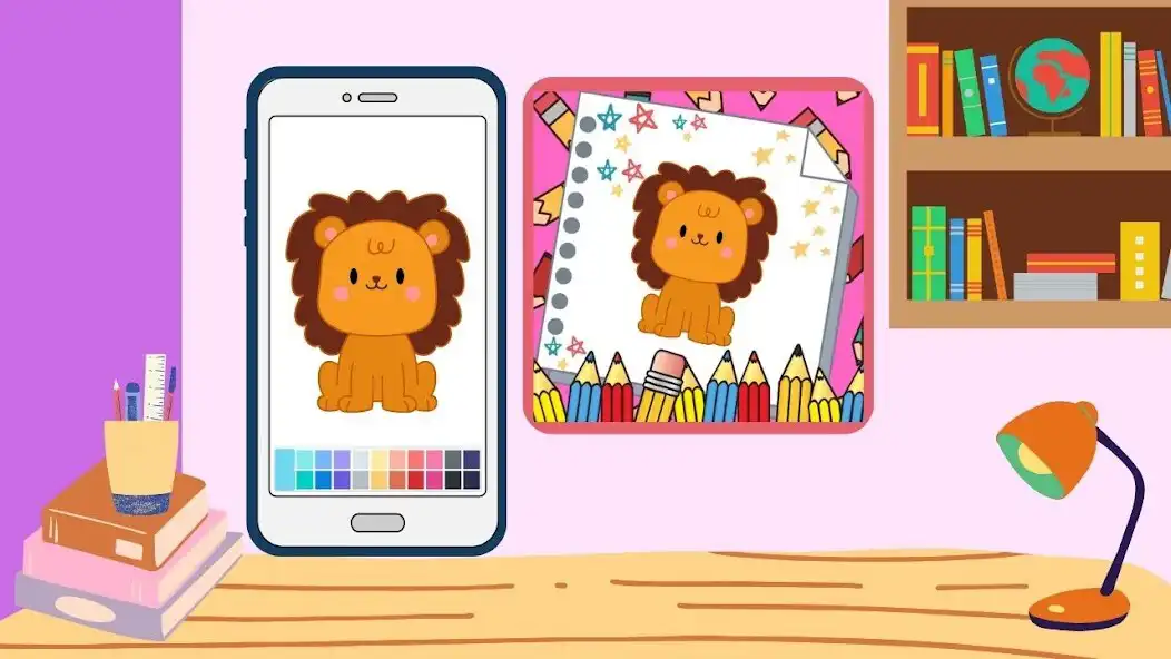 Play Cute Animal Coloring Book App  and enjoy Cute Animal Coloring Book App with UptoPlay